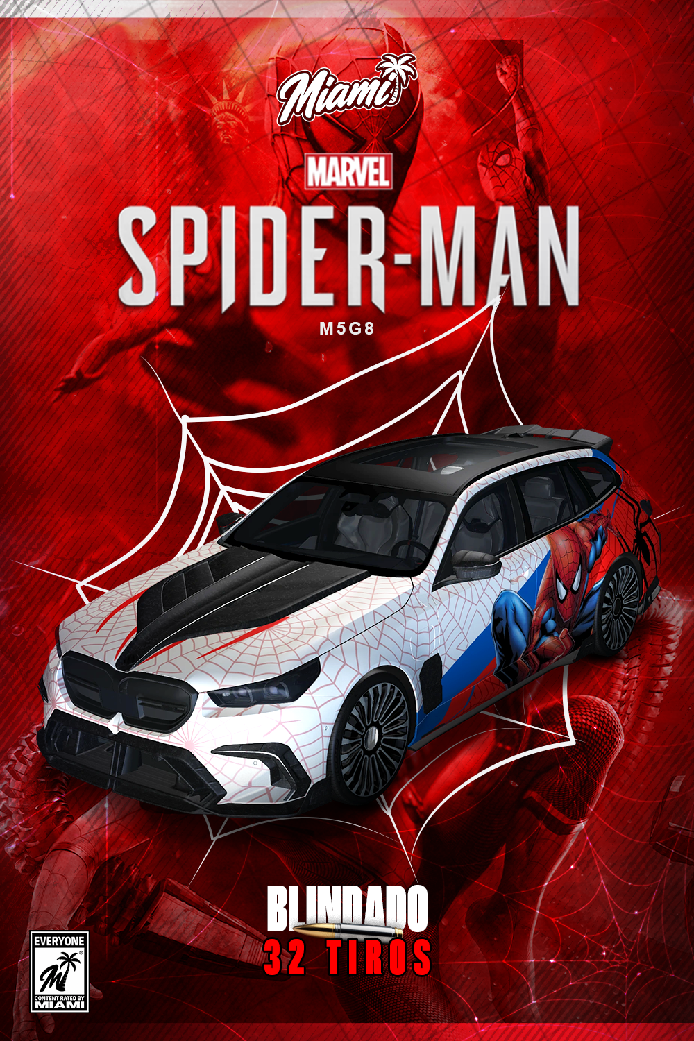 M5 G8 Spider-Man (32 Tiros) - 30 Dias