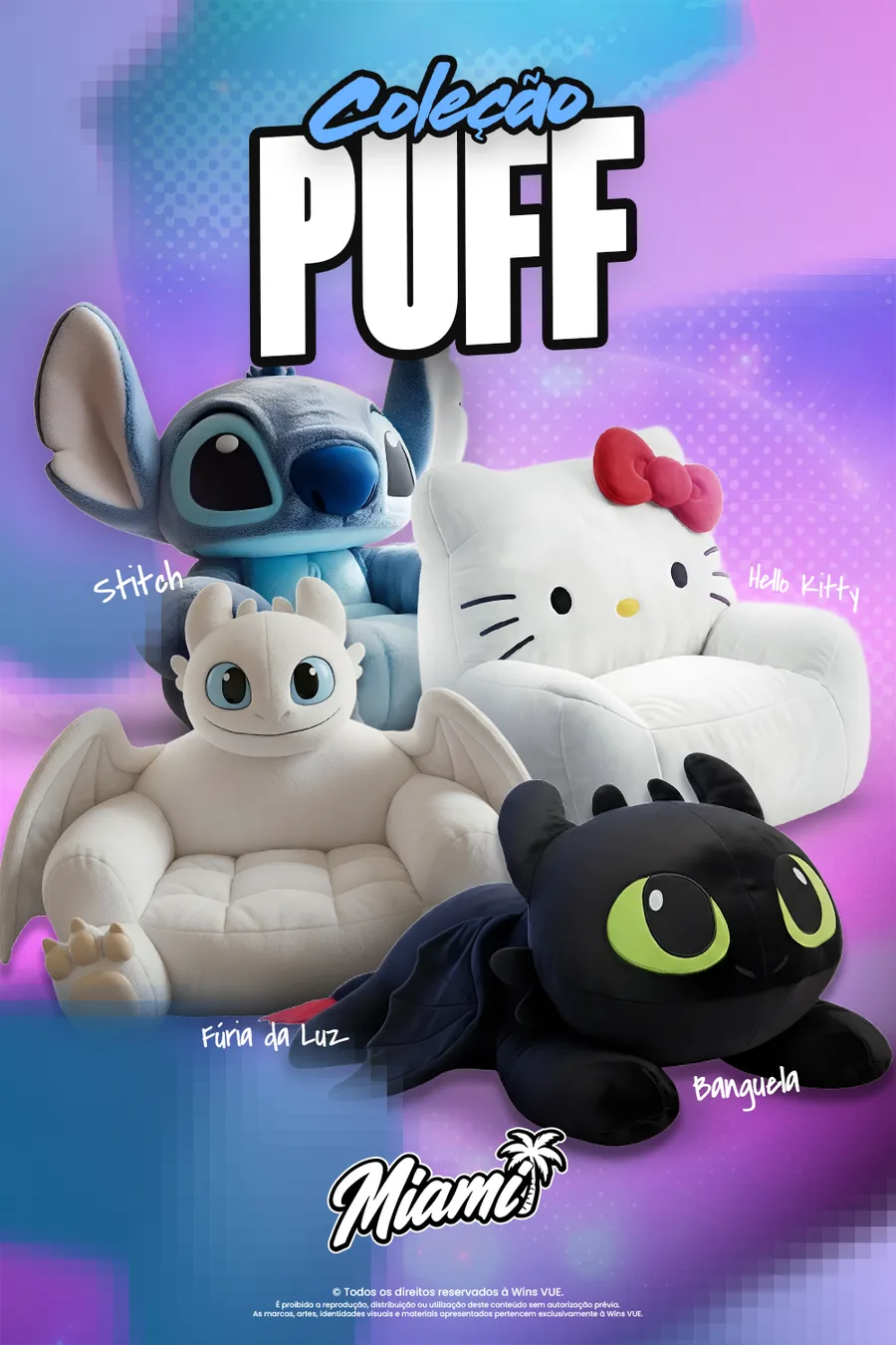 Coleção Completa Puffs